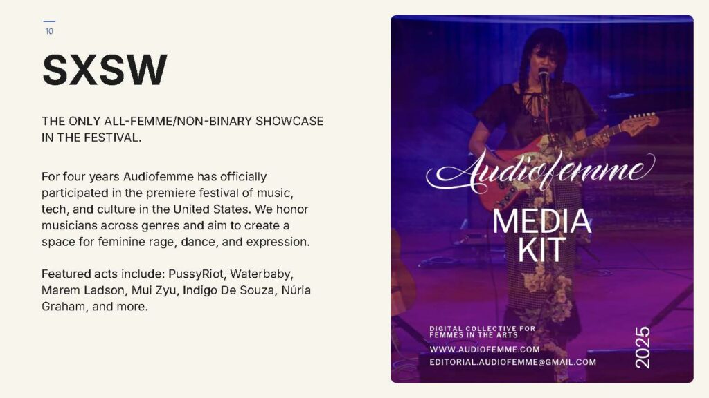 Audiofemme Program Report 2020-2025 — Page 10