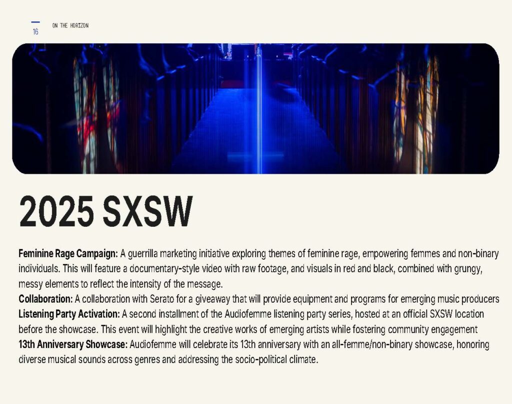 Audiofemme Program Report 2020-2025 — Page 16