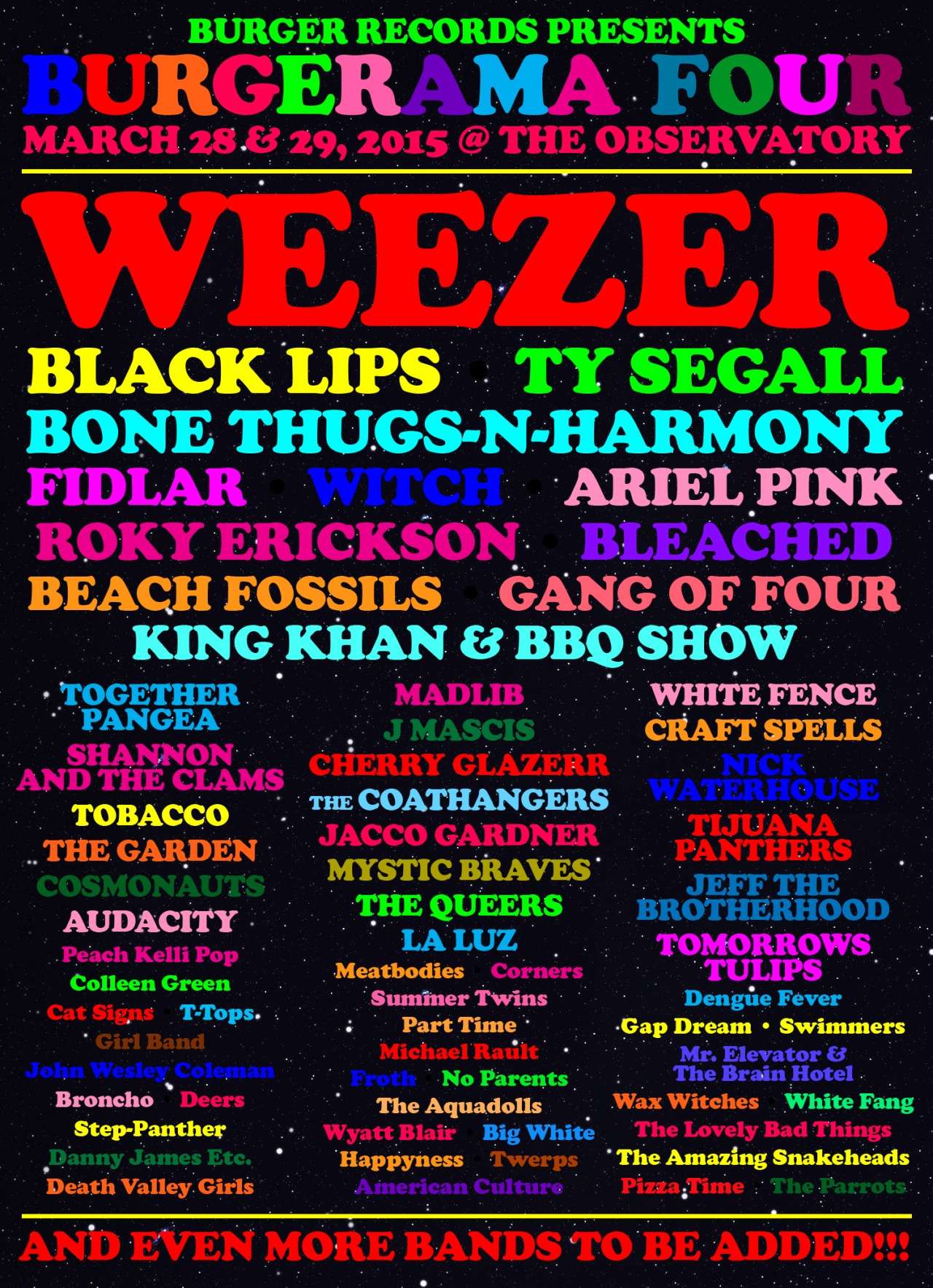 burgerama-four-lineup