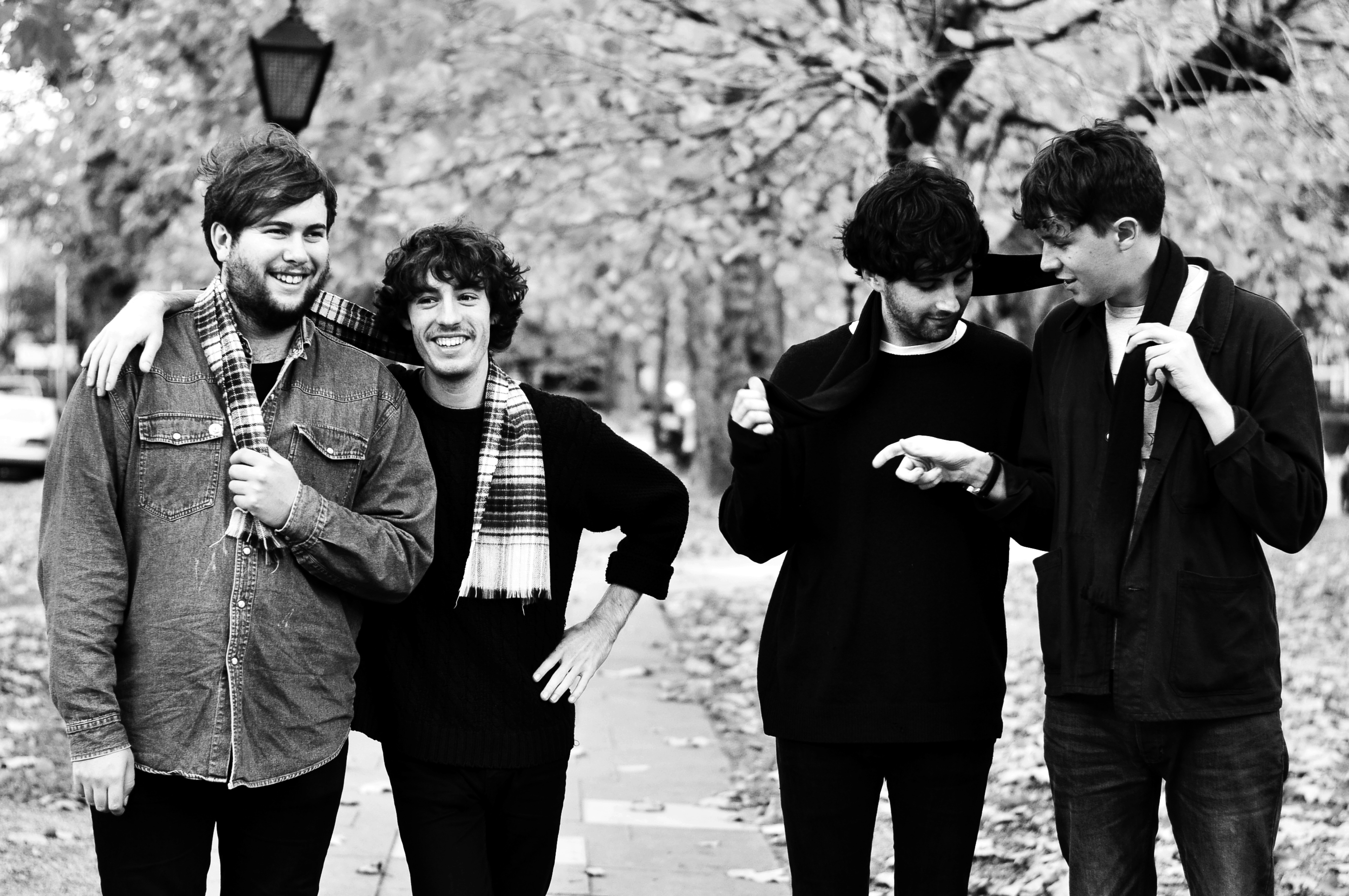 From left: Callum McFadden, Ryan Murphy, James Madden and Harry Chalmers of Hooton Tennis Club